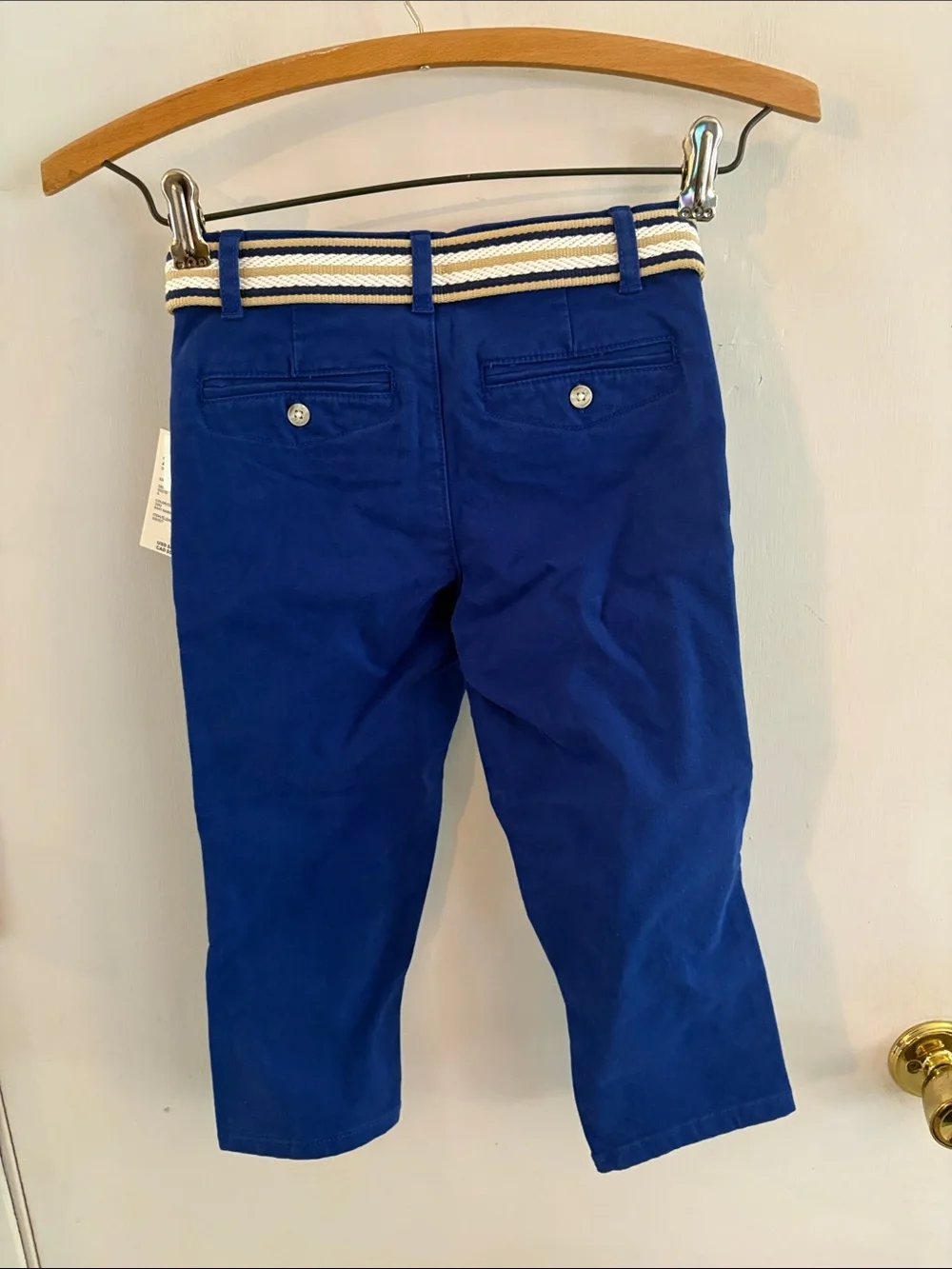 Gymboree blue Easter embroidered short sleeve shirt & matching pants Size 4T